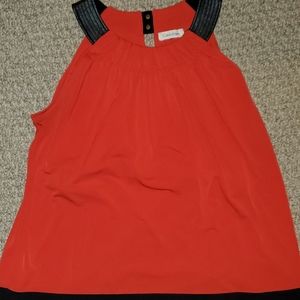 Red and black halter